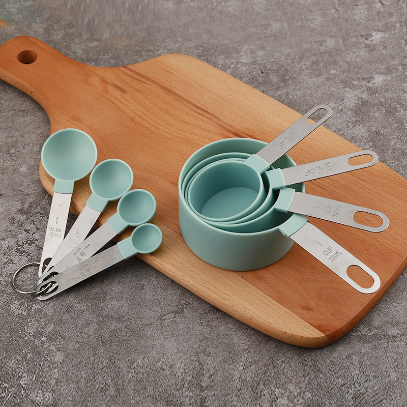 Kitchen Baking Ware - 8PCS Measuring Cups Spoons Set For