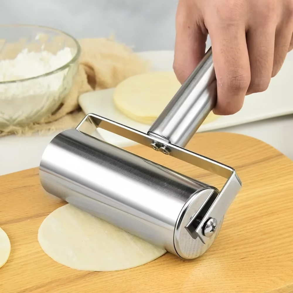 Kitchen Baking Machine - Stainless Steel Double Head Rolling Pin