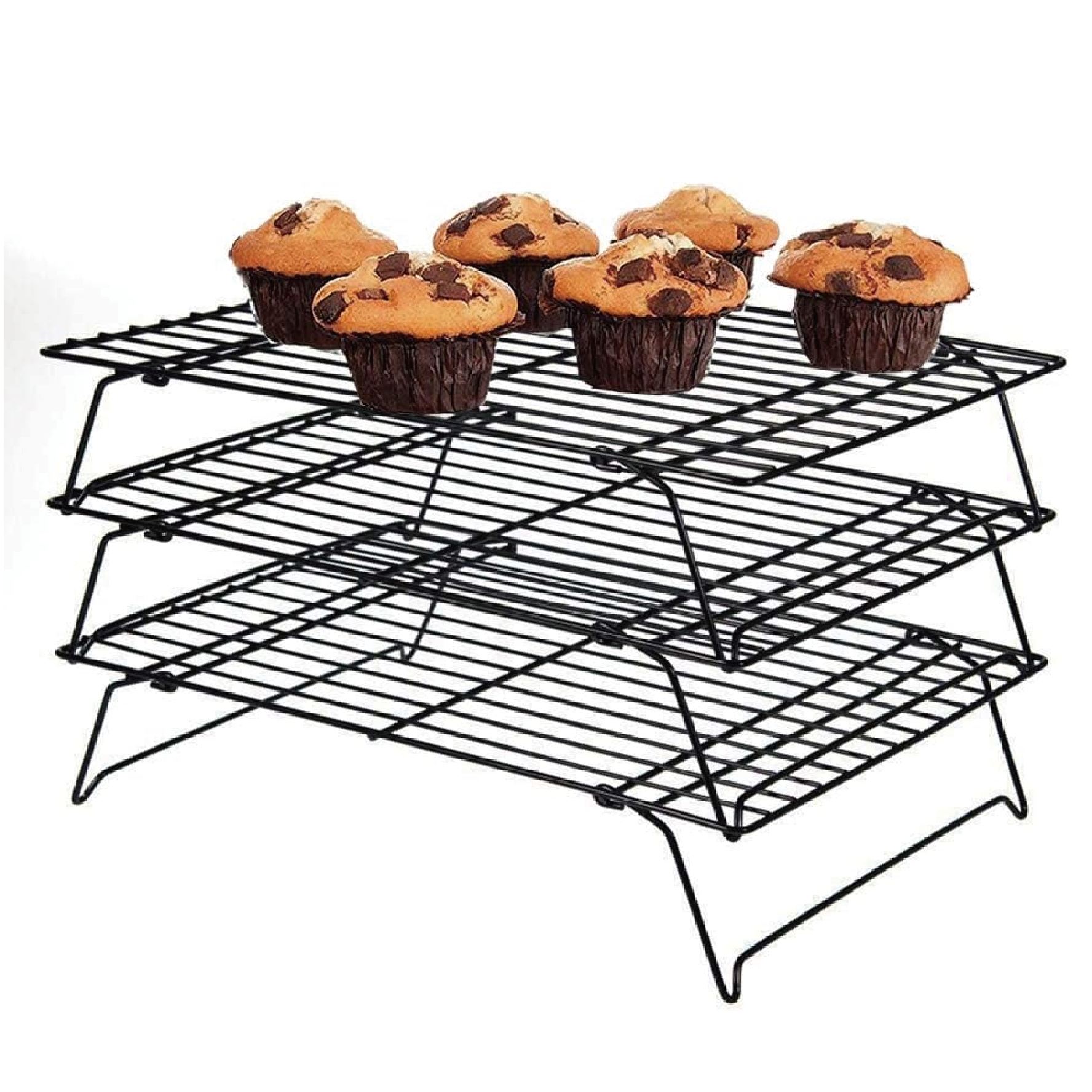 Kitchen And Baking Equipment - 3-Tier Cooling Racks, Stackable Baking Rack