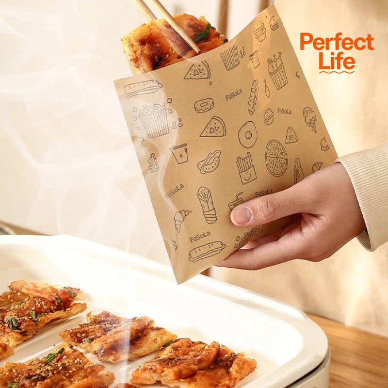 Kitchen Baking Sheets - 50/100 Pcs Greaseproof PaperDisposable Food Bags