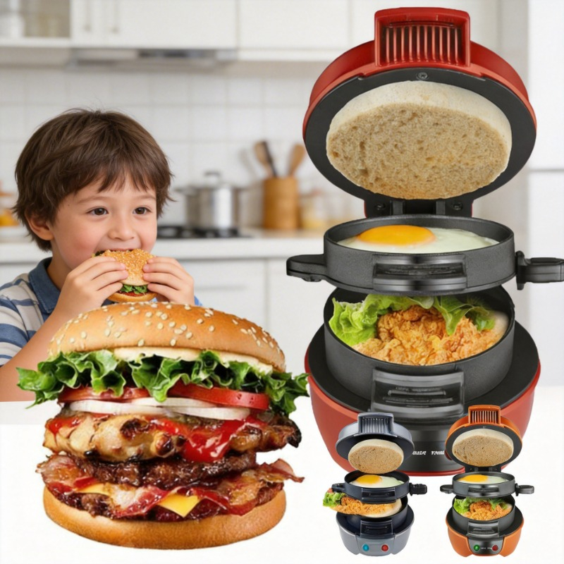 220V 110V Mini Electric Burger - огляд і ціна Kitchen Baking Machine