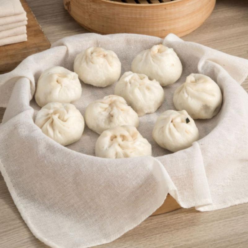 3Pcs Pure Round Cotton Steamer - огляд і ціна Kitchen Baking Cloth