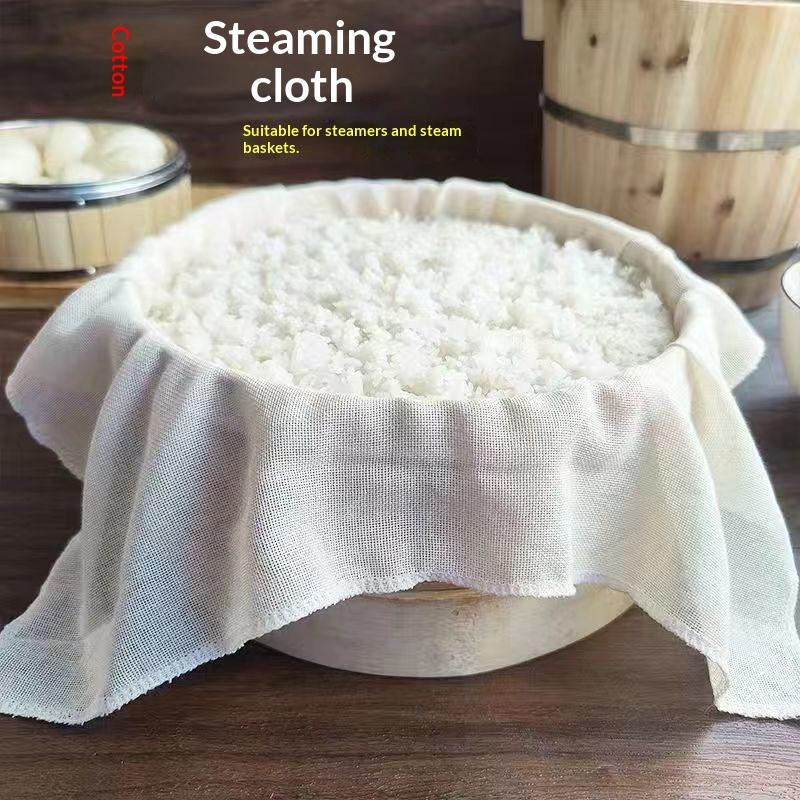 3Pcs Pure Round Cotton Steamer - огляд і ціна Kitchen Baking Cloth
