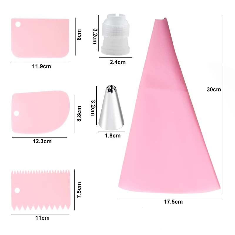 6-18 pcs set Cream Nozzles Pas - огляд і ціна Kitchen Set Bakery