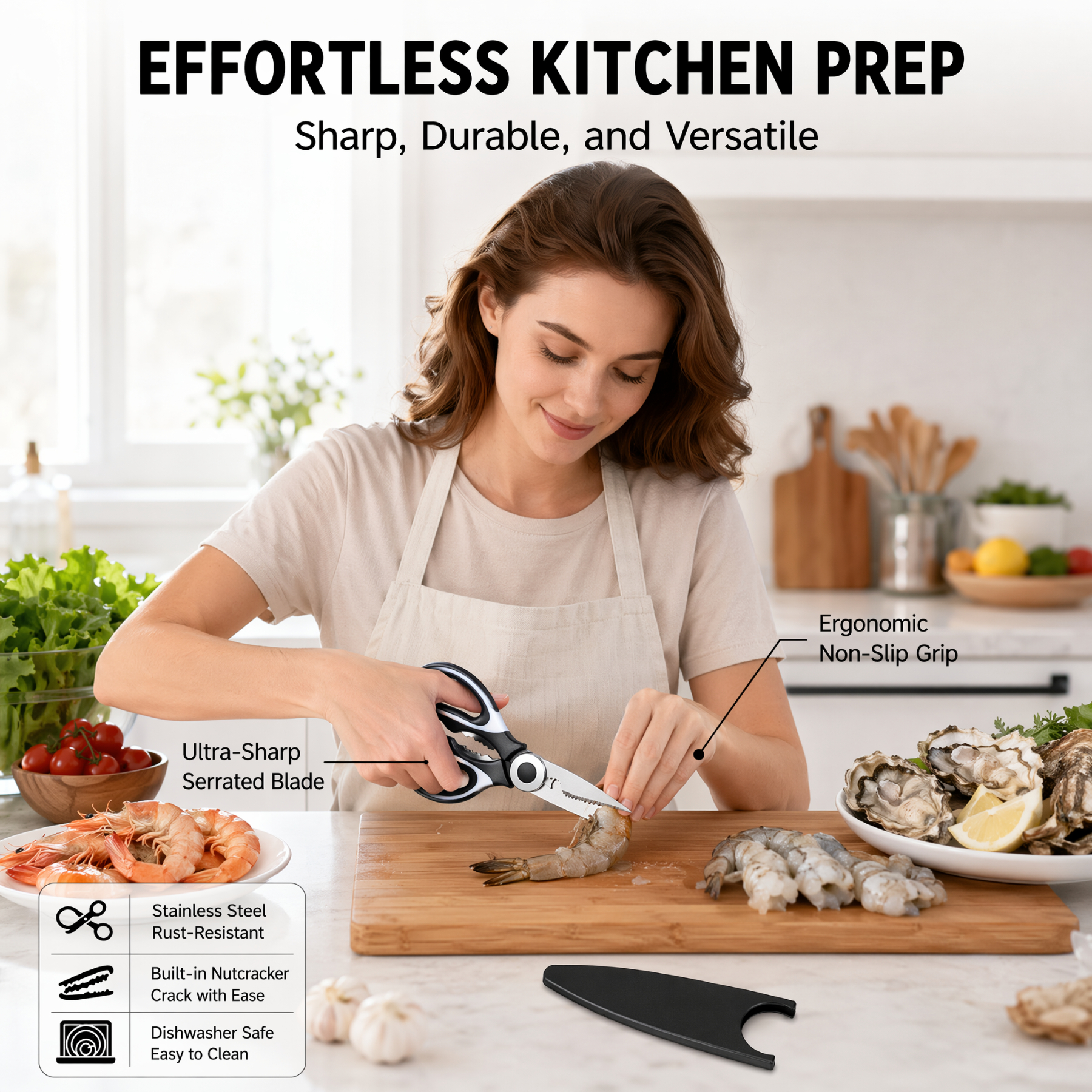Household Multifunctional Kitc - огляд і ціна Kitchen Shears In Baking