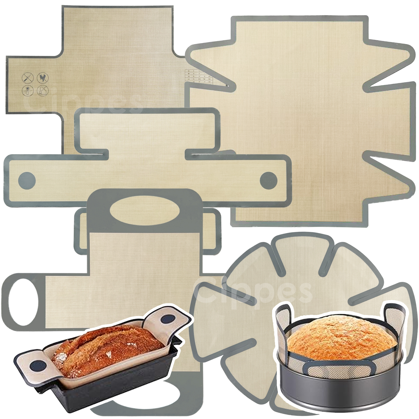 Silicone Bread Loaf Pan Liners - огляд і ціна Kitchen And Baking Equipment