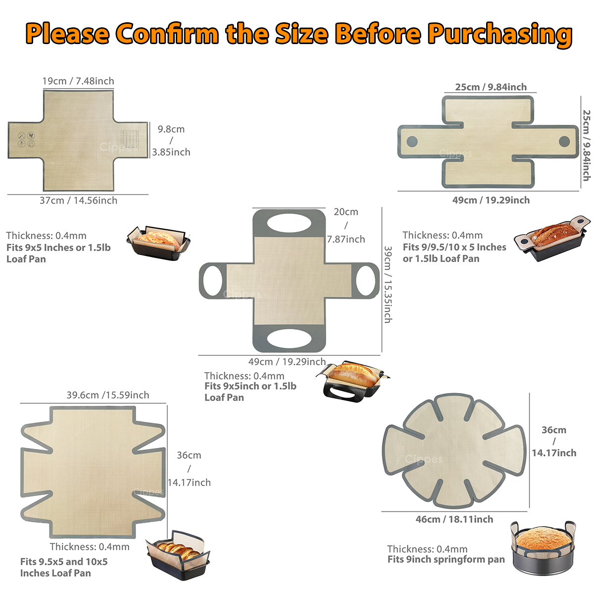 Silicone Bread Loaf Pan Liners - огляд і ціна Kitchen And Baking Equipment