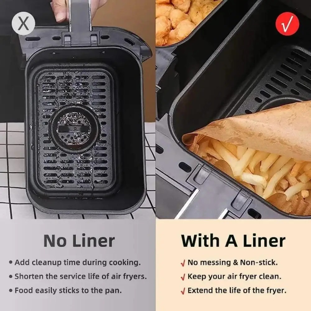 50/100pcs Disposable Air Fryer - огляд і ціна Kitchen Baking Sheets