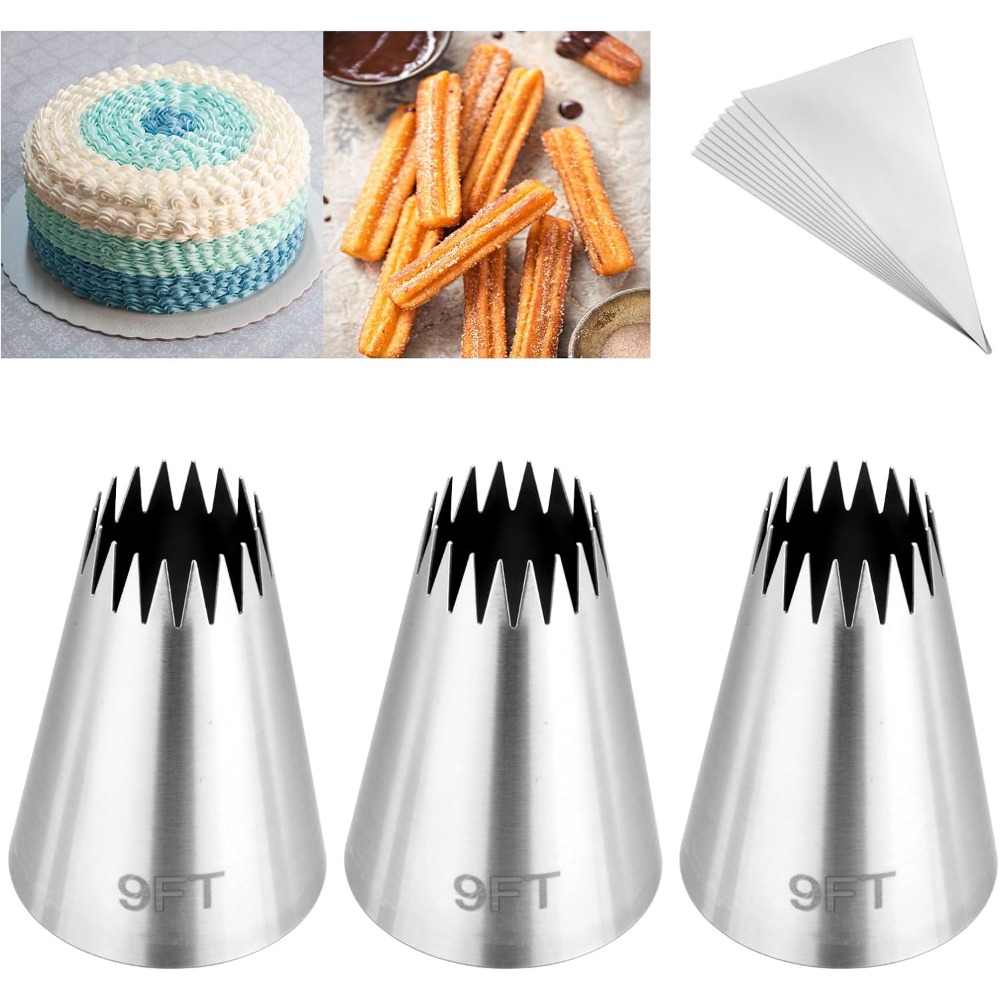 3Pcs Piping Bags and Tips Set, - огляд і ціна Kitchen And Baking Equipment