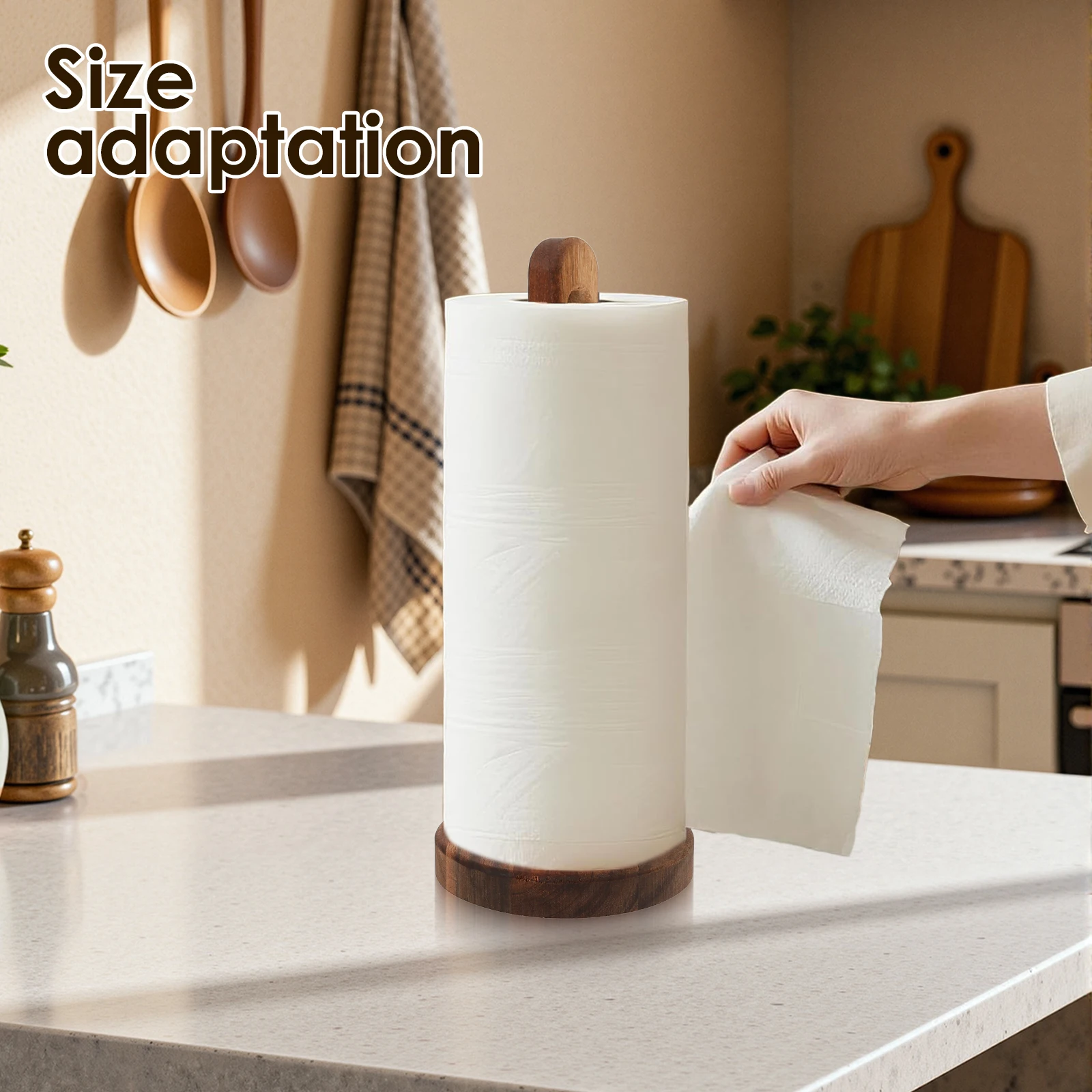 Wooden Paper Towel Holder Stan - огляд і ціна Kitchen Baking Paper Holder