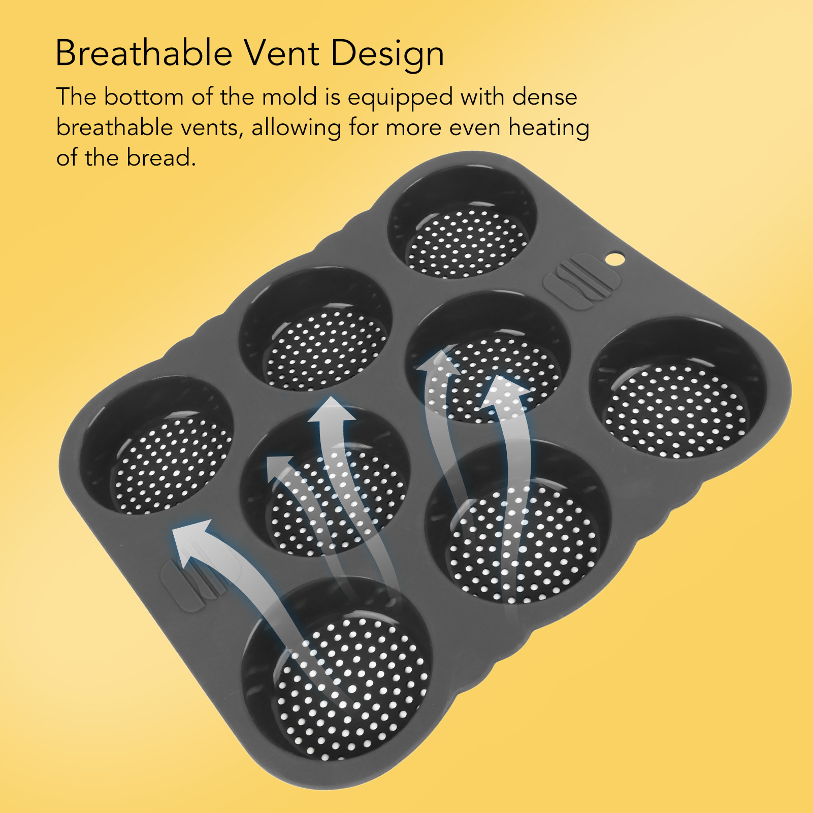 Hamburger Bun Mold Silicone 8  - огляд і ціна Kitchen Set Bakery
