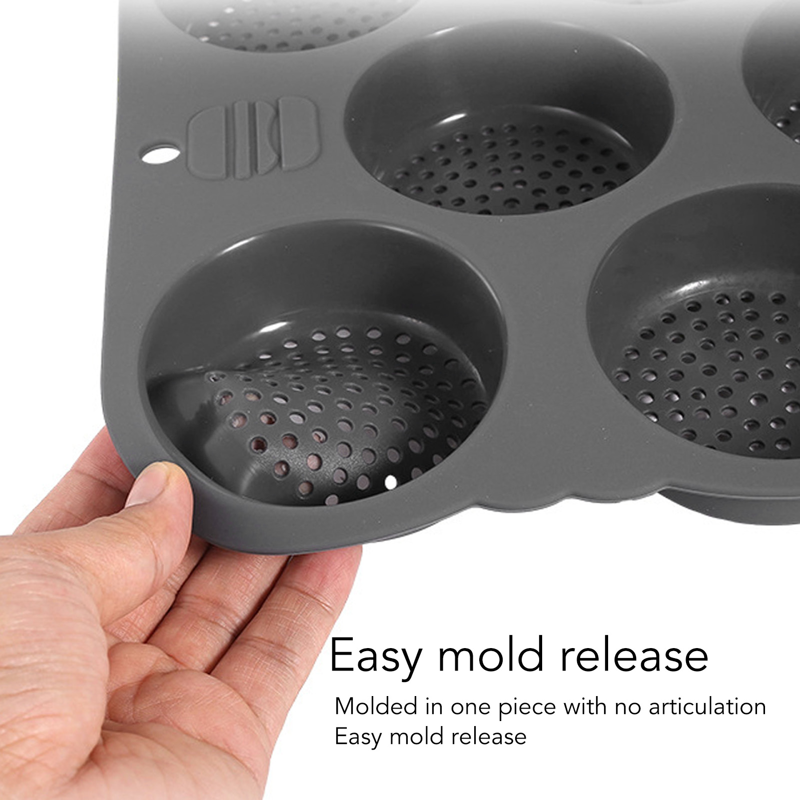 Hamburger Bun Mold Silicone 8  - огляд і ціна Kitchen Set Bakery