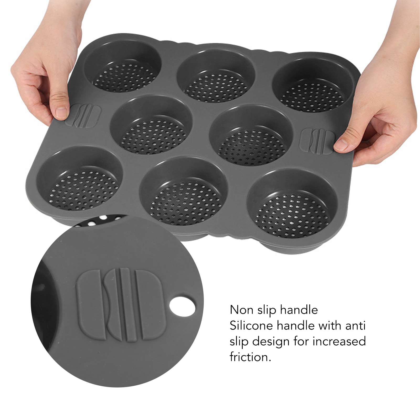 Hamburger Bun Mold Silicone 8  - огляд і ціна Kitchen Set Bakery