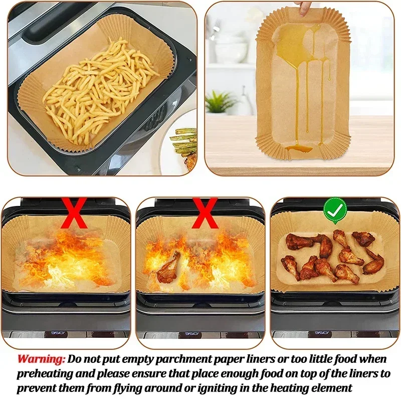 Disposable Air Fryer Paper Non - огляд і ціна Kitchen Baking Sheets