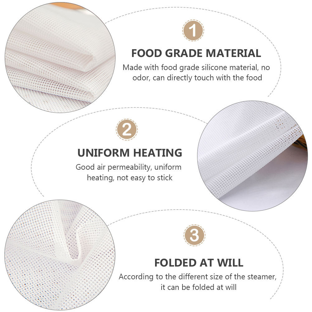 2Pcs Silicone Steamer Cloth No - огляд і ціна Kitchen Baking Cloth