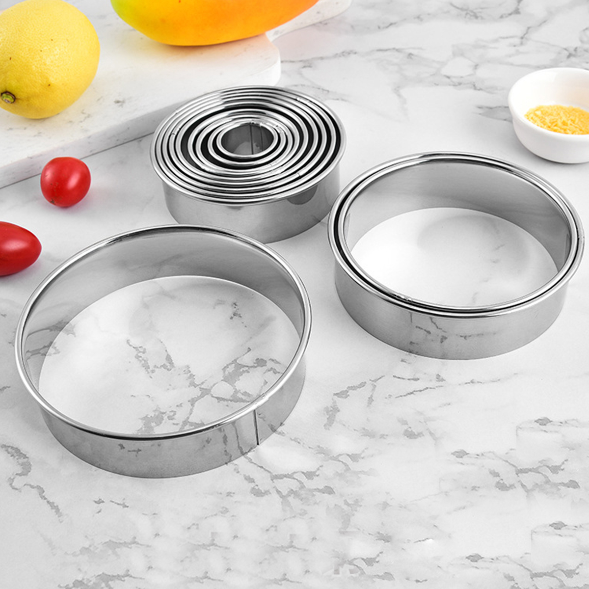 12PCS Stainless steel mousse r - огляд і ціна Kitchen And Baking Equipment