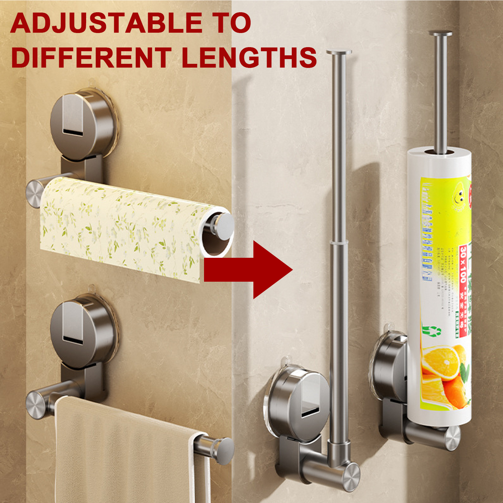 Suction Cup Tissue Hanger Kitc - огляд і ціна Kitchen Baking Paper Holder