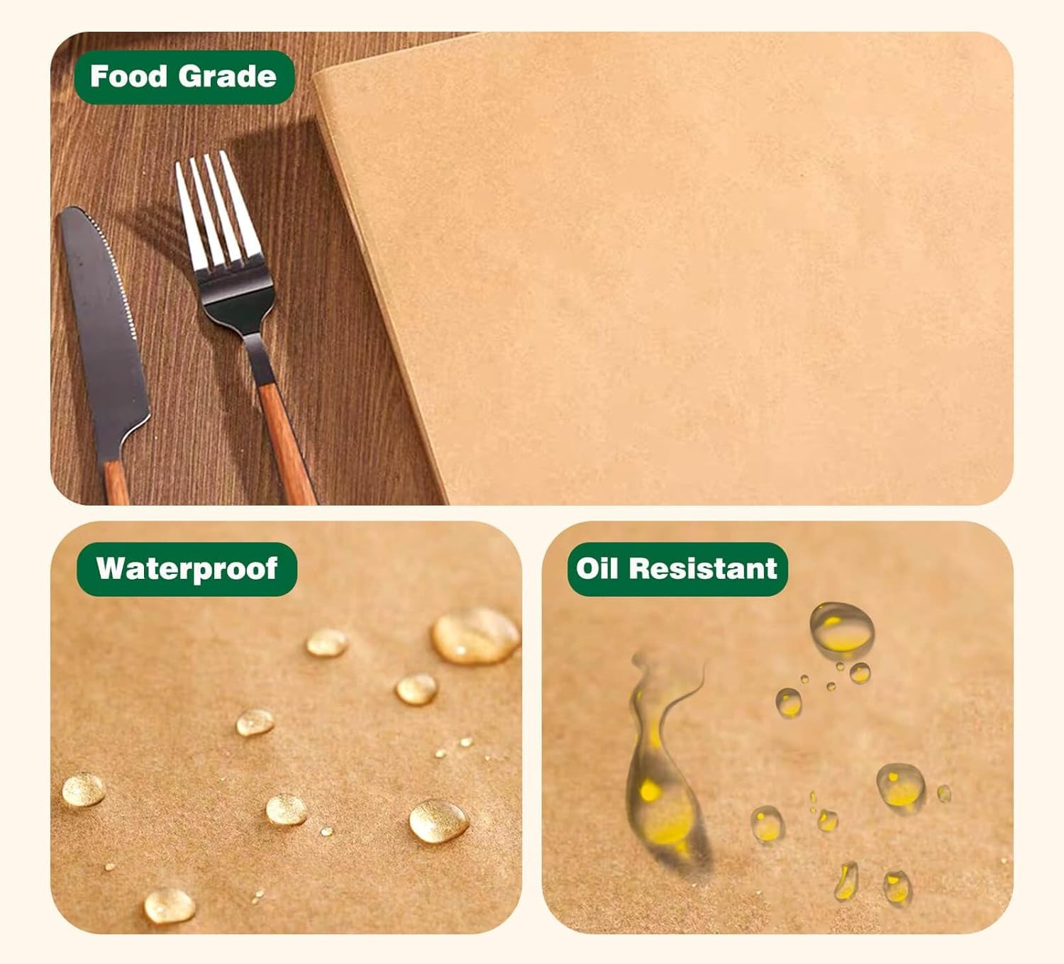 Bulk Disposable Unbleached Bak - огляд і ціна Kitchen Baking Sheets