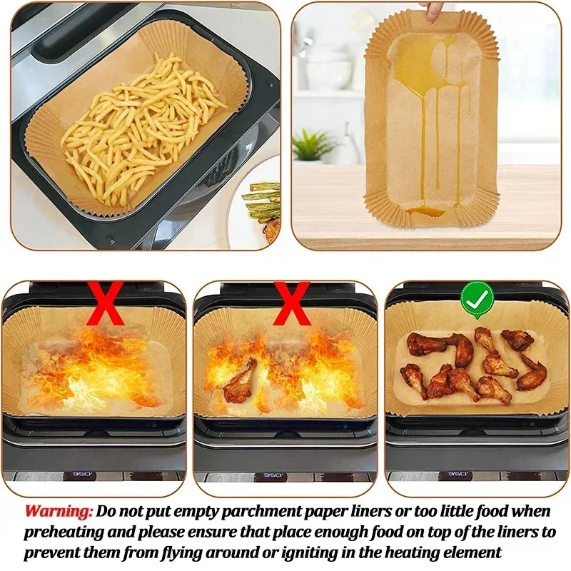 Disposable Air Fryer Paper Non - огляд і ціна Kitchen Baking Sheets