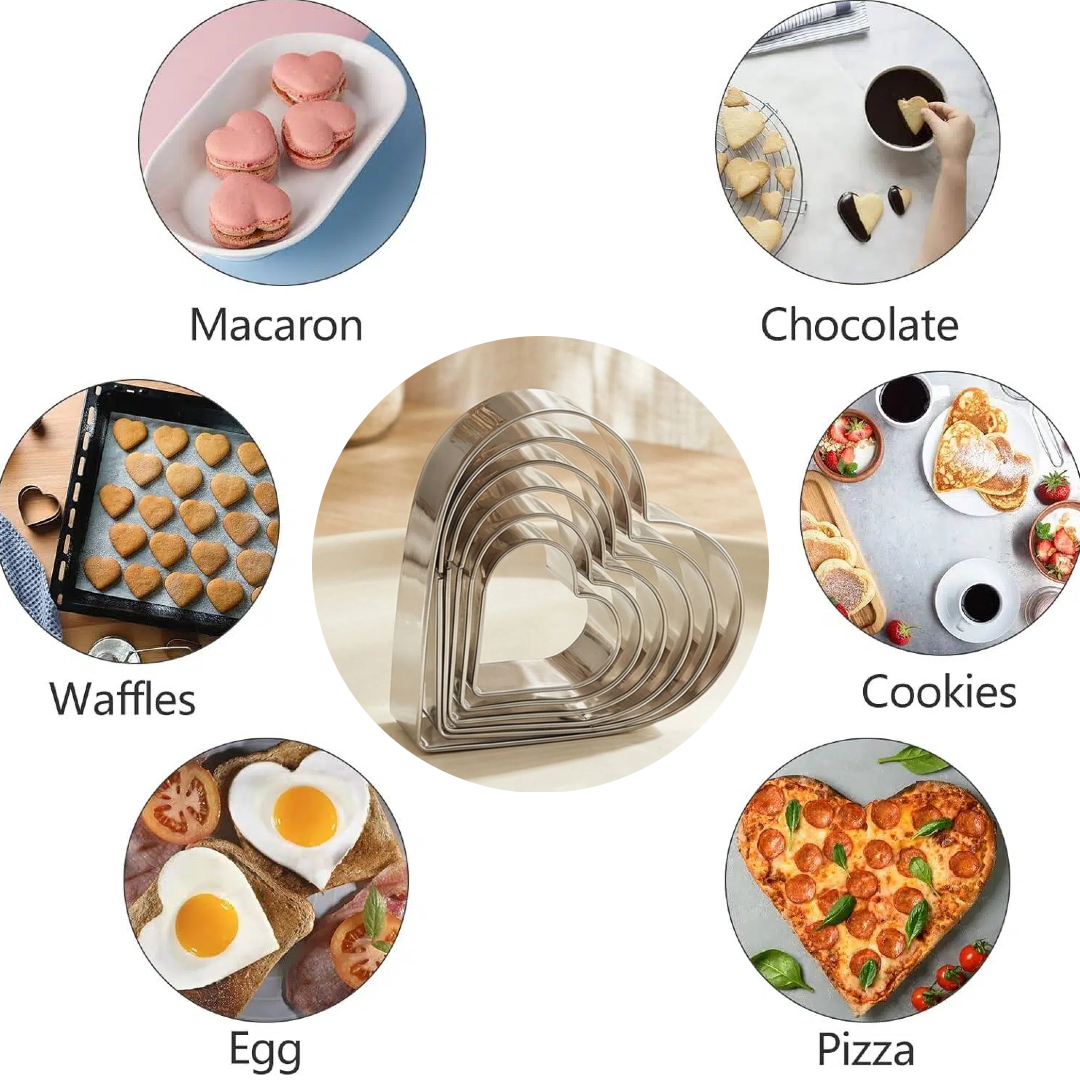 Stainless Steel Heart Cookie C - огляд і ціна Kitchen And Baking Equipment