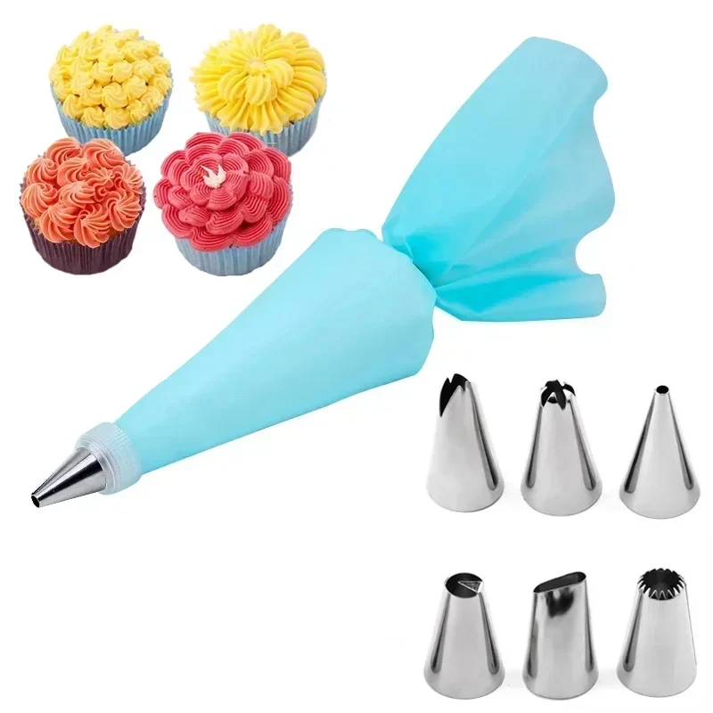 1-6Sets Pastry Bag And Stainle - огляд і ціна Kitchen Set Bakery