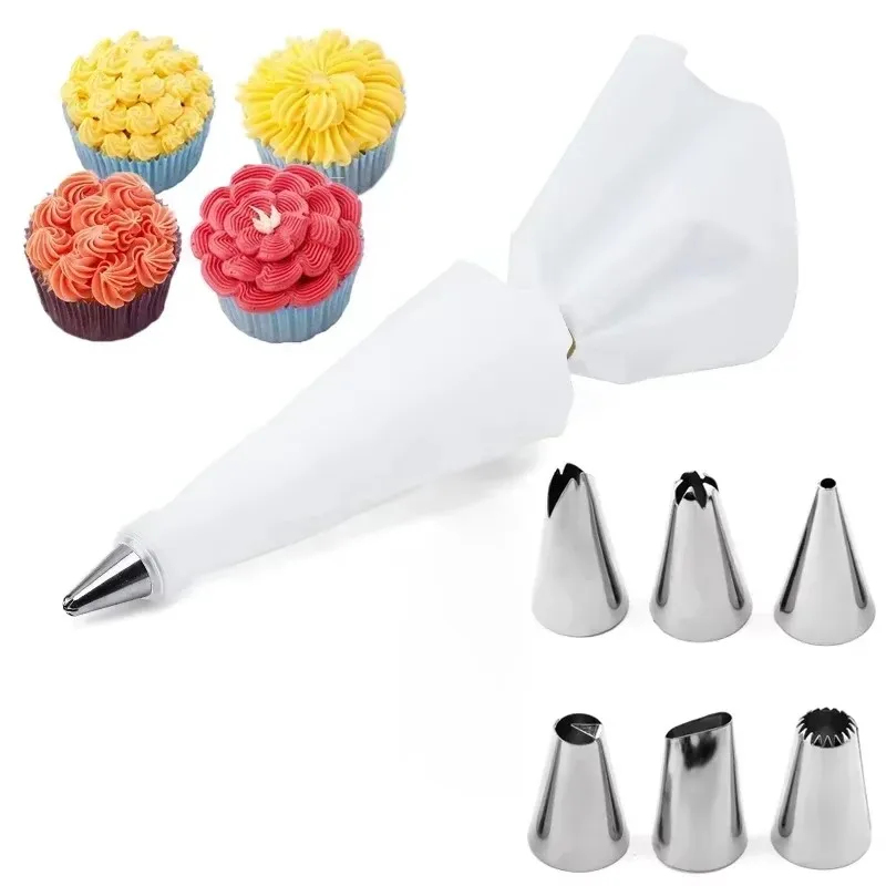 1-6Sets Pastry Bag And Stainle - огляд і ціна Kitchen Set Bakery