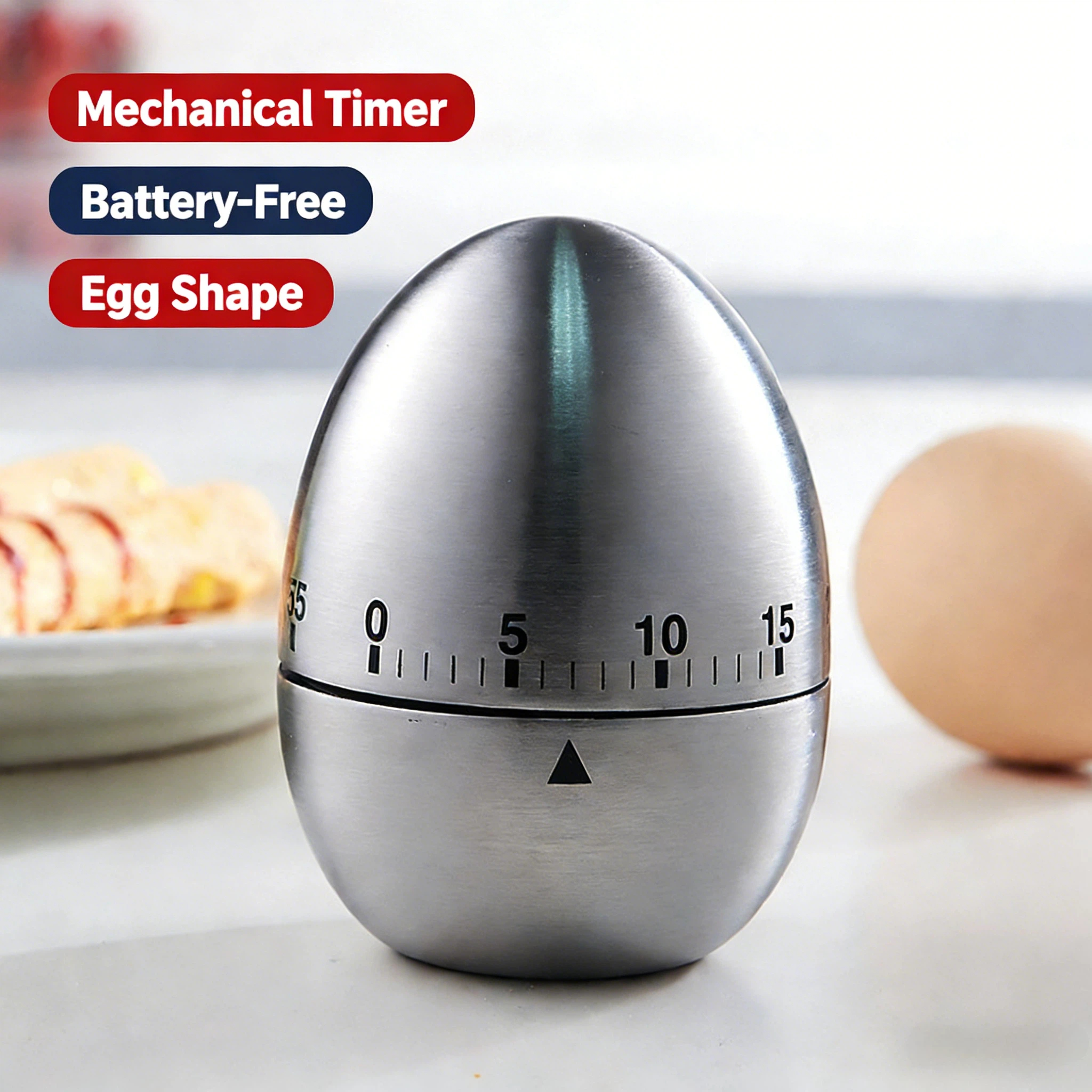 Cute Egg Shape Mechanical Kitc - огляд і ціна Baking Kitchen Hourly