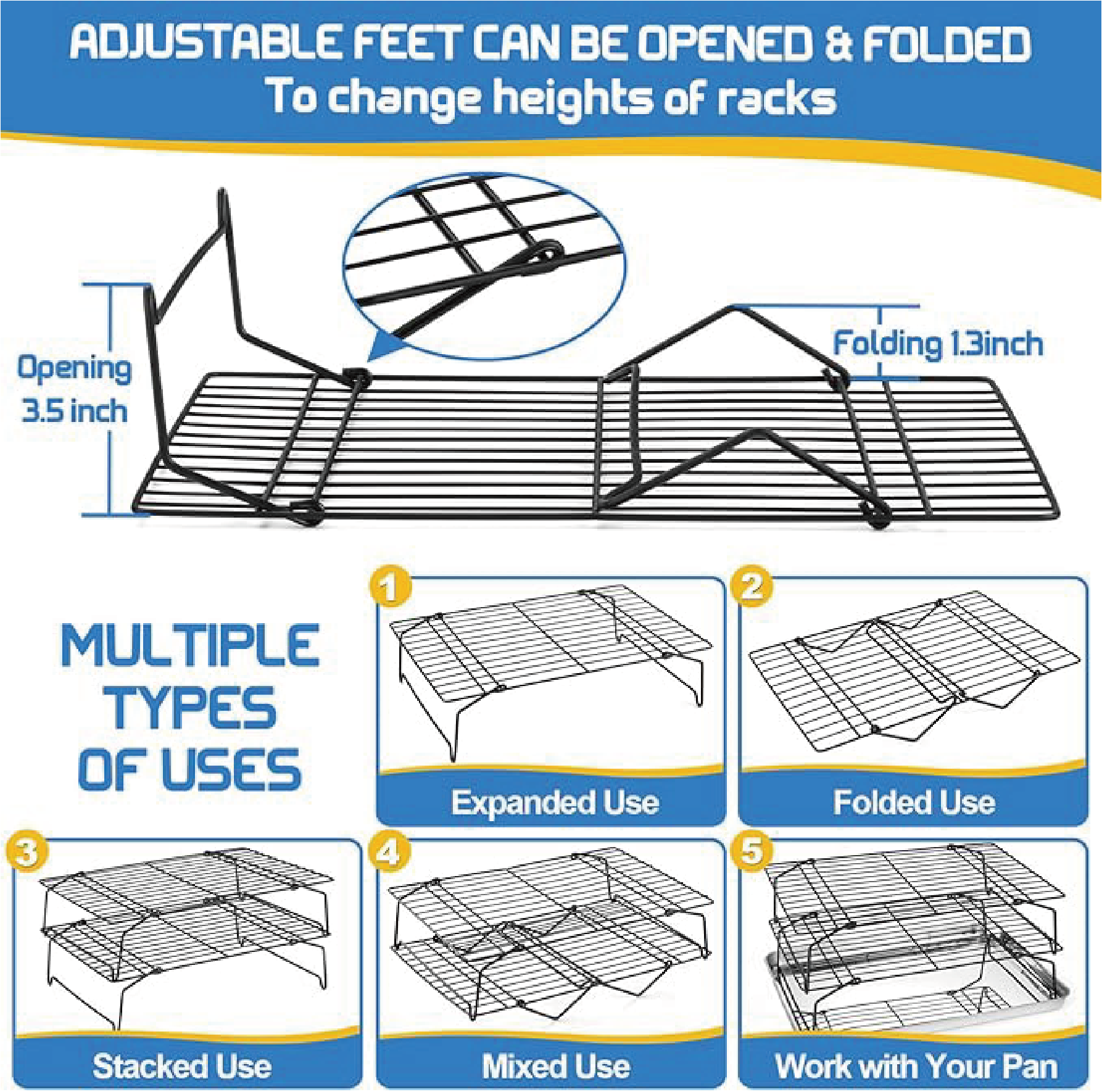 3-Tier Cooling Racks, Stackabl - огляд і ціна Kitchen And Baking Equipment