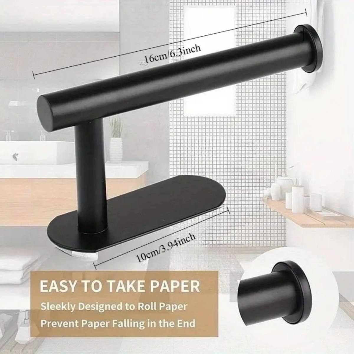 Adhesive Paper Towel Holder, N - огляд і ціна Kitchen Baking Paper Holder