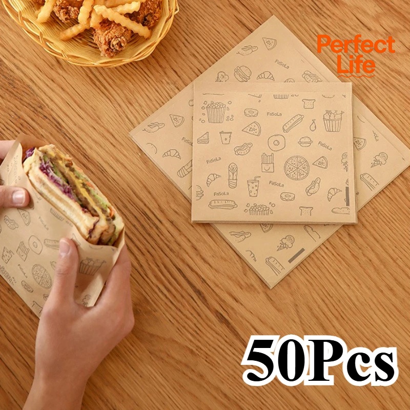 50/100 Pcs Greaseproof PaperDi - огляд і ціна Kitchen Baking Sheets