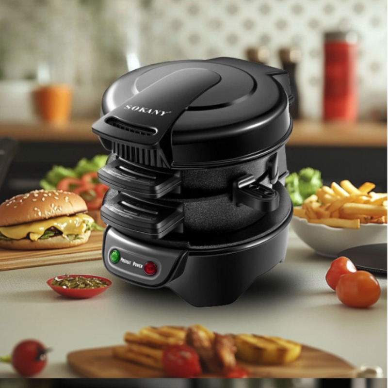220V 110V Mini Electric Burger - огляд і ціна Kitchen Baking Machine