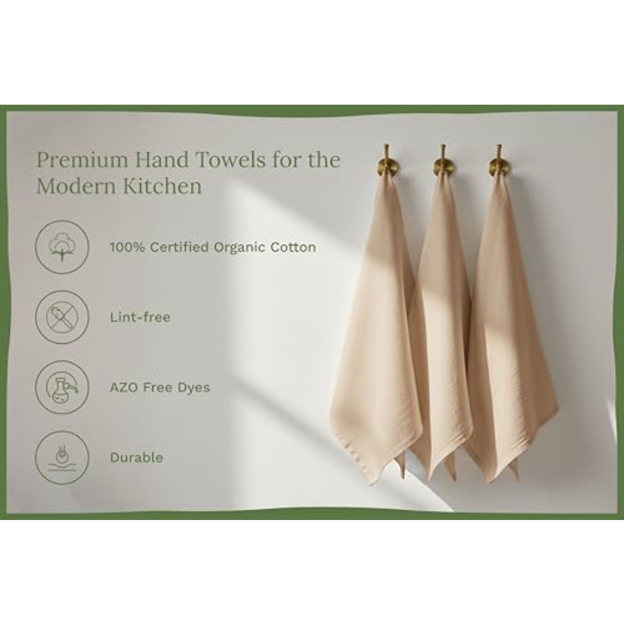 Organic Cotton Beige Flour Sac - огляд і ціна Kitchen Baking Cloth