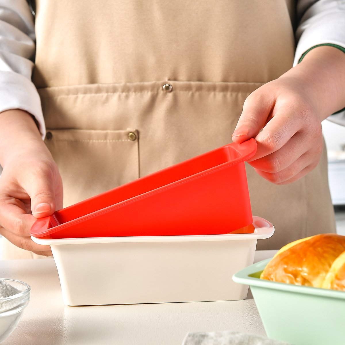 1/4Pcs Household Rectangular S - огляд і ціна Kitchen Baking Ware