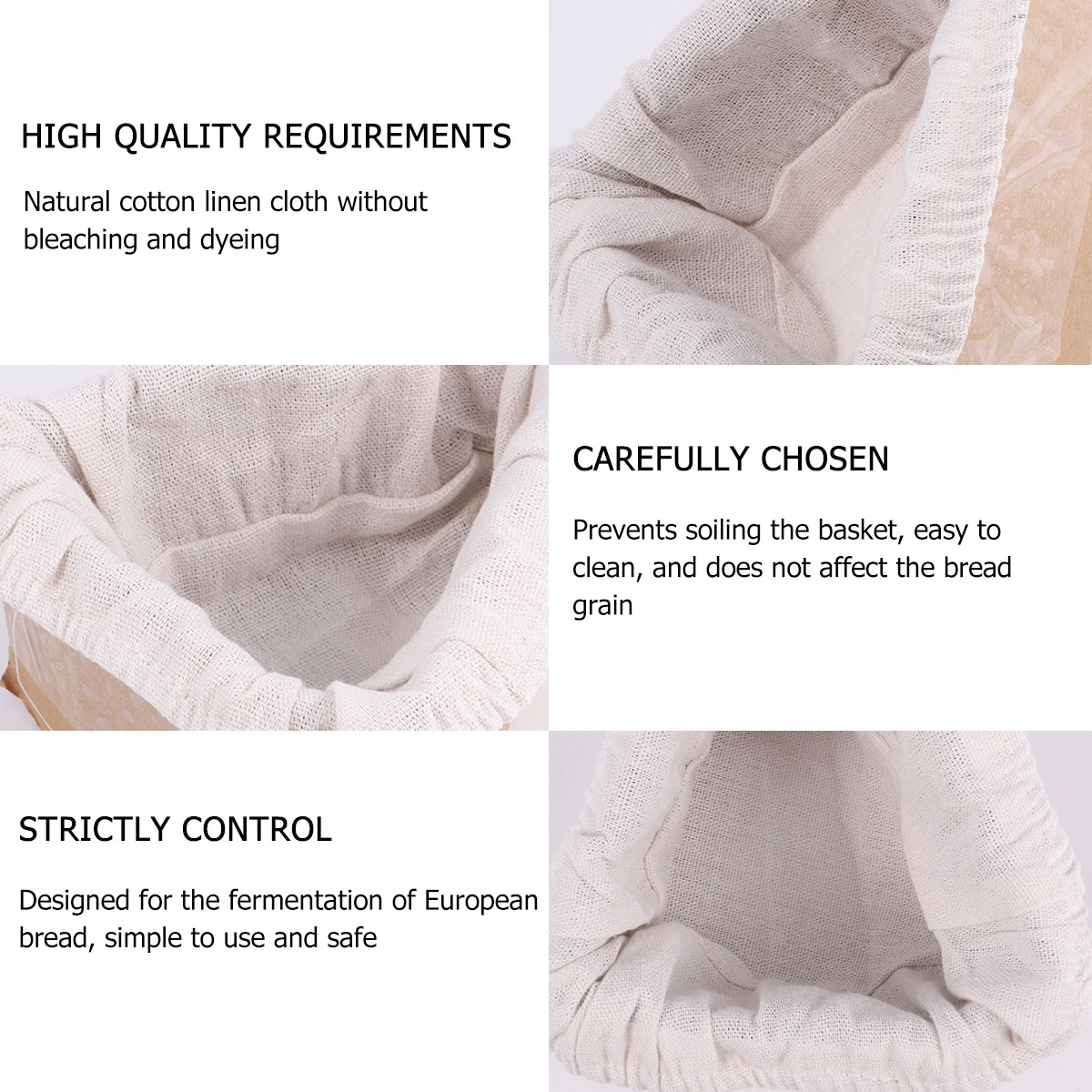 2Pcs Fermentation Basket Liner - огляд і ціна Kitchen Baking Cloth