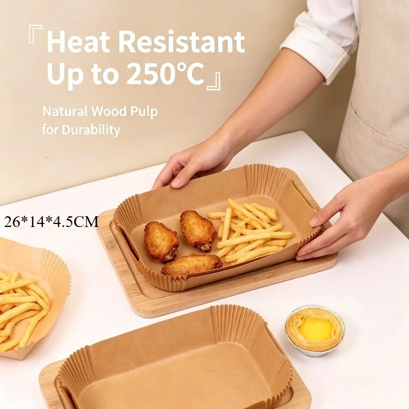 Rectangle Air Fryer Liners - F - огляд і ціна Kitchen Baking Sheets