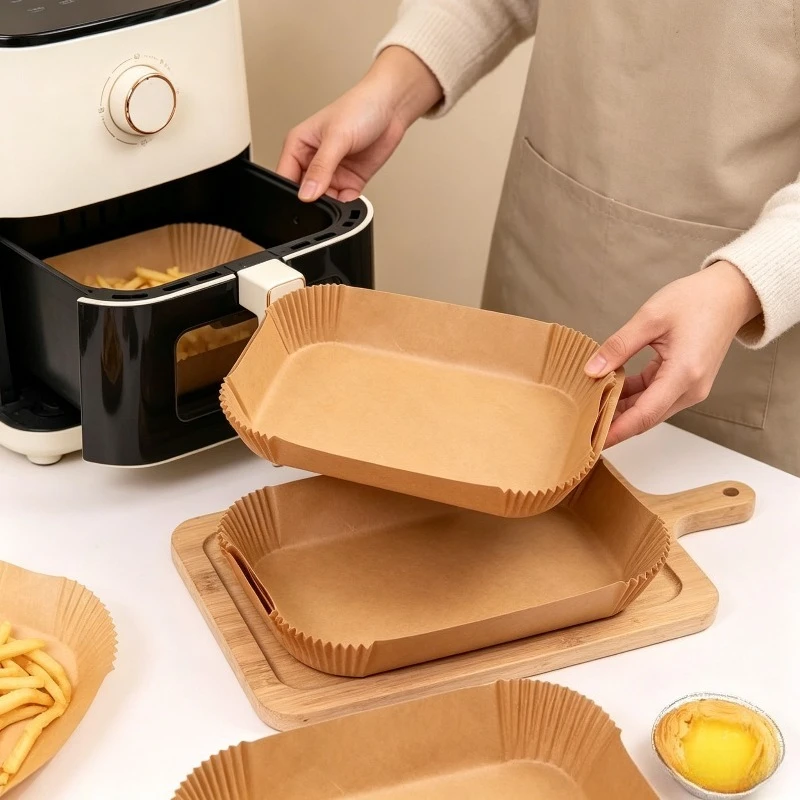 Rectangle Air Fryer Liners - F - огляд і ціна Kitchen Baking Sheets