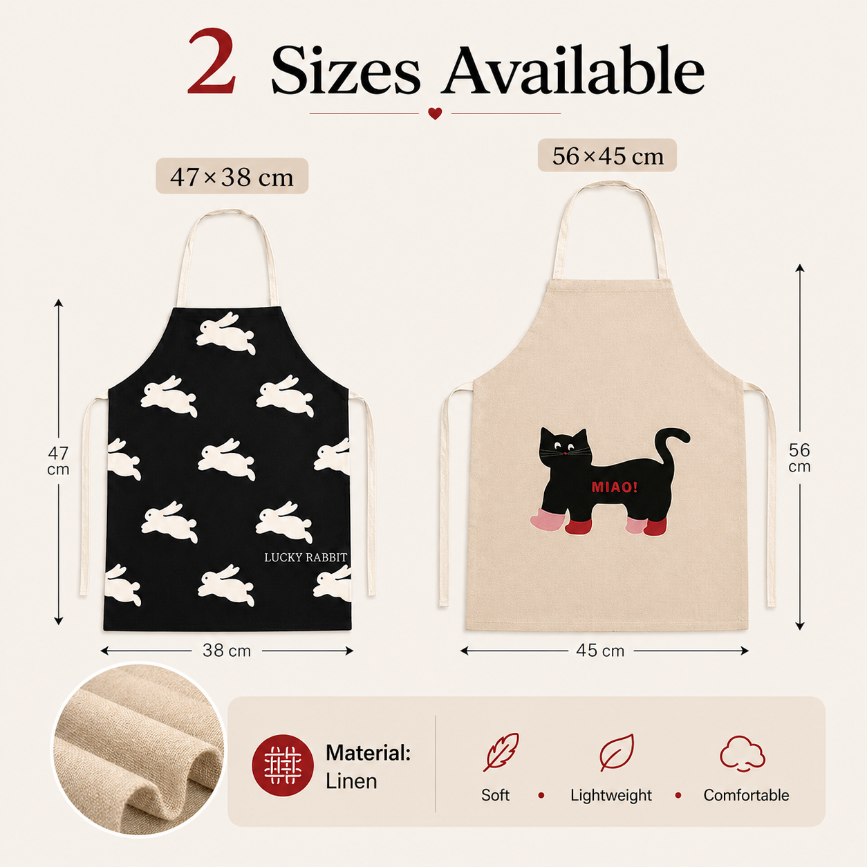 Cute Black Cat White Rabbit Li - огляд і ціна Kitchen Baking Cloth