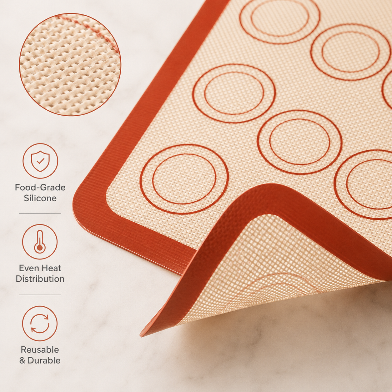 42x30cm Silicone Baking Mat No - огляд і ціна Kitchen Baking Sheets