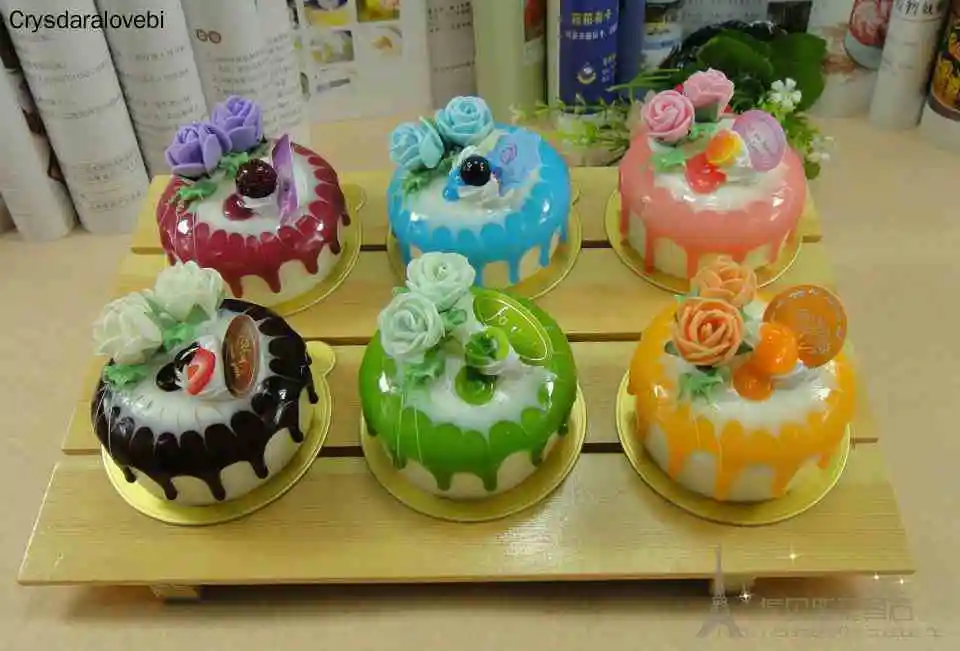 6pcs/set Simulation Rose Cake  - огляд і ціна Kitchen Set Bakery
