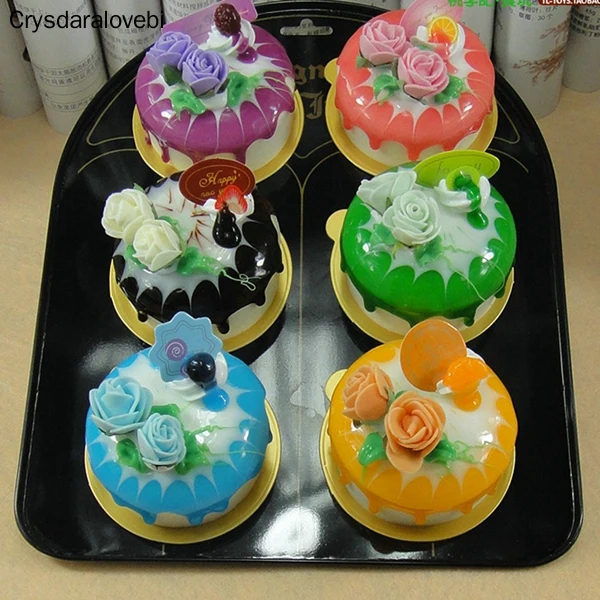 6pcs/set Simulation Rose Cake  - огляд і ціна Kitchen Set Bakery