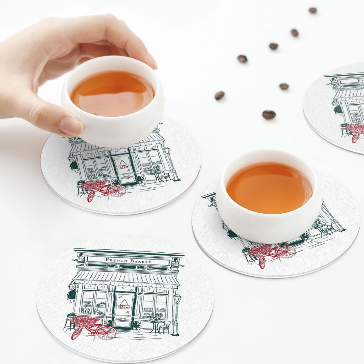 French Bakery Coasters PVC Lea - огляд і ціна Kitchen Set Bakery